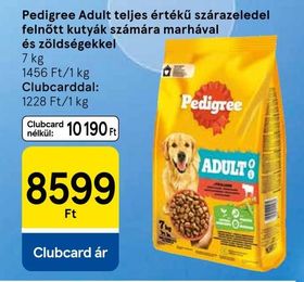 Pedigree Adult teljes értékű száraz eledel felnőtt kutyák számára marhával és zöldségekkel – Tesco