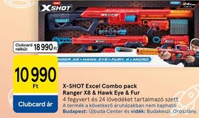 X-SHOT Excel Combo pack Ranger X8 & Hawk Eye & Fur – Tesco