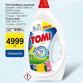 Tomi folyékony mosószer – Tesco