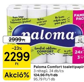Paloma Comfort toalettpapír – Tesco