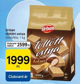 Urbán töltött ostya – Tesco
