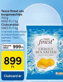 Tesco finest sós burgonyachips – Tesco
