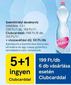 Szentkirályi ásványvíz – Tesco