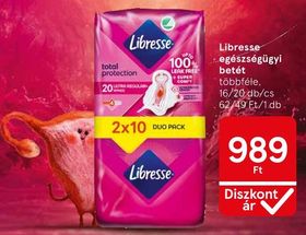 Libresse egészségügyi betét – Tesco