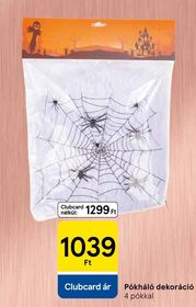 Pókháló dekoráció – Tesco