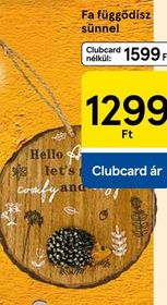 Fa függődísz sünnel – Tesco