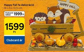 Happy Fall fa dekoráció – Tesco