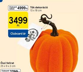 Tök dekoráció – Tesco