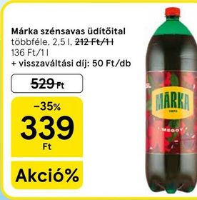 Márka szénsavas üdítőital – Tesco