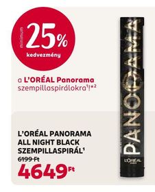 L'ORÉAL PANORAMA ALL NIGHT BLACK SZEMPILLASPIRÁL – Rossmann