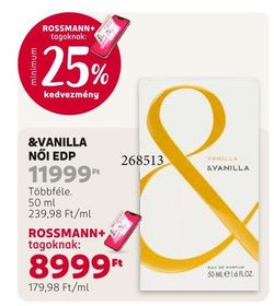 &VANILLA NŐI EDP – Rossmann