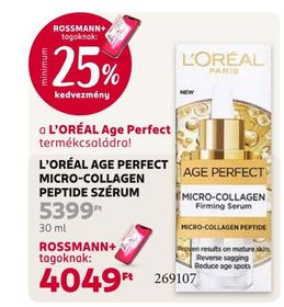 L'ORÉAL AGE PERFECT MICRO-COLLAGEN PEPTIDE SZÉRUM – Rossmann