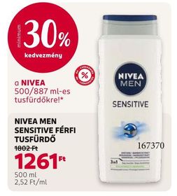 NIVEA MEN SENSITIVE FÉRFI TUSFÜRDŐ – Rossmann