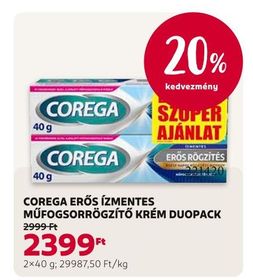 COREGA ERŐS ÍZMENTES MŰFOGSORRÖGZÍTŐ KRÉM DUOPACK – Rossmann