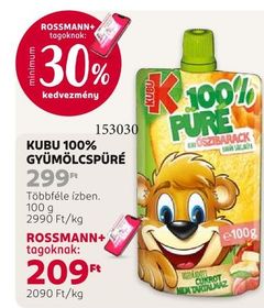 Kubu KUBU 100% GYÜMÖLCSPÜRÉ – Rossmann