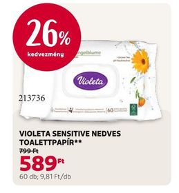 Violeta VIOLETA SENSITIVE NEDVES TOALETTPAPÍR** – Rossmann