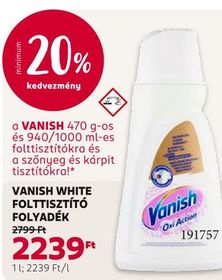 Vanish VANISH WHITE FOLTTISZTÍTÓ FOLYADÉK – Rossmann