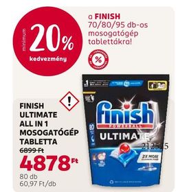 Finish FINISH ULTIMATE ALL IN 1 MOSOGATÓGÉP TABLETTA – Rossmann