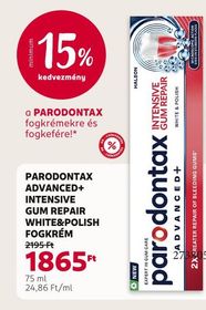 PARODONTAX ADVANCED+ INTENSIVE GUM REPAIR WHITE&POLISH FOGKRÉM – Rossmann