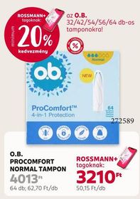 O.B. PROCOMFORT NORMAL TAMPON – Rossmann