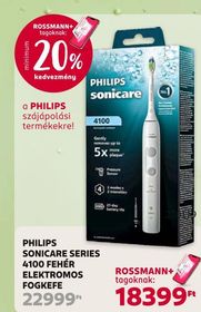 PHILIPS SONICARE SERIES 4100 FEHÉR ELEKTROMOS FOGKEFE – Rossmann