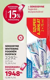 SENSODYNE WHITENING FOGKRÉM DUOPACK – Rossmann