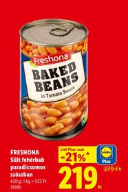 FRESHONA Sült fehérbab paradicsomos szószban – Lidl