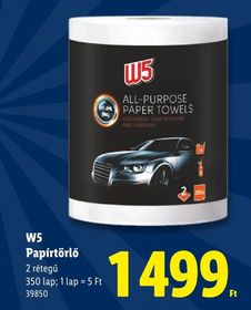 W5 Papírtörlő – Lidl