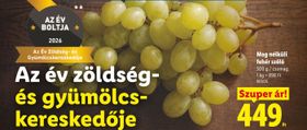 Mag nélküli fehér szőlő – Lidl