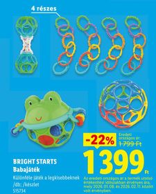 BRIGHT STARTS Babajáték – Lidl
