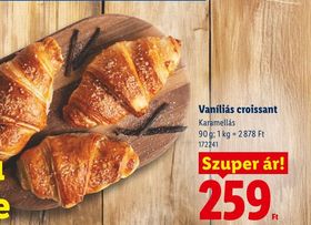Vaníliás croissant – Lidl