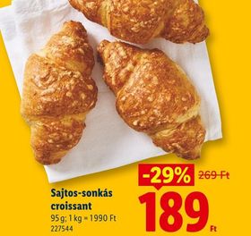 Sajtos-sonkás croissant – Lidl