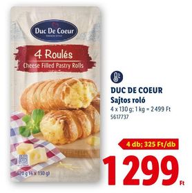 DUC DE COEUR Sajtos roló – Lidl