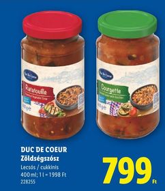 DUC DE COEUR Zöldségszósz – Lidl