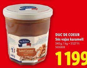 DUC DE COEUR Sós vajas karamell – Lidl