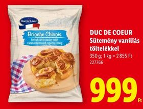 DUC DE COEUR Sütemény vaníliás töltelékkel – Lidl