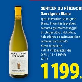 SENTIER DU PÉRIGORD Sauvignon Blanc – Lidl