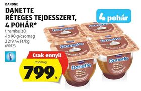 DANONE DANETTE RÉTEGES TEJDESSZERT, 4 POHÁR* – Aldi