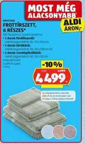 NOVITESSE FROTTÍRSZETT, 6 RÉSZES* – Aldi