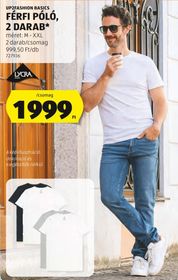 UP2FASHION BASICS FÉRFI PÓLÓ, 2 DARAB* – Aldi