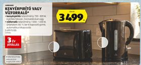 AMBIANO KENYÉRPIRÍTÓ VAGY VÍZFORRALÓ* – Aldi