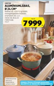 CROFTON ALUMÍNIUMLÁBAS, Ø 24 CM* – Aldi