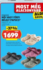 UP2FASHION NŐI VAGY FÉRFI BÉLELT PAPUCS* – Aldi