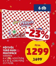 Pöttyös PÖTTYÖS TÚRÓ RUDI MULTIPACK – Penny