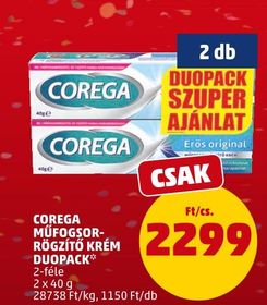 Corega COREGA MŰFOGSOR-RÖGZÍTŐ KRÉM DUOPACK* – Penny