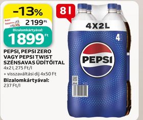 Pepsi PEPSI, PEPSI ZERO VAGY PEPSI TWIST SZÉNSAVAS ÜDÍTŐITAL – Auchan