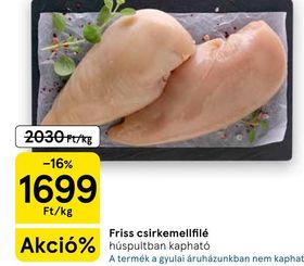 Friss csirkemellfilé – Tesco