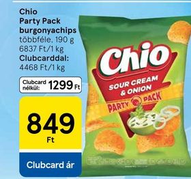 Chio Party Pack burgonyachips – Tesco