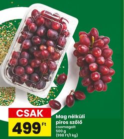 Mag nélküli piros szőlő – Spar
