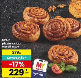 SPAR pizzás csiga – Spar